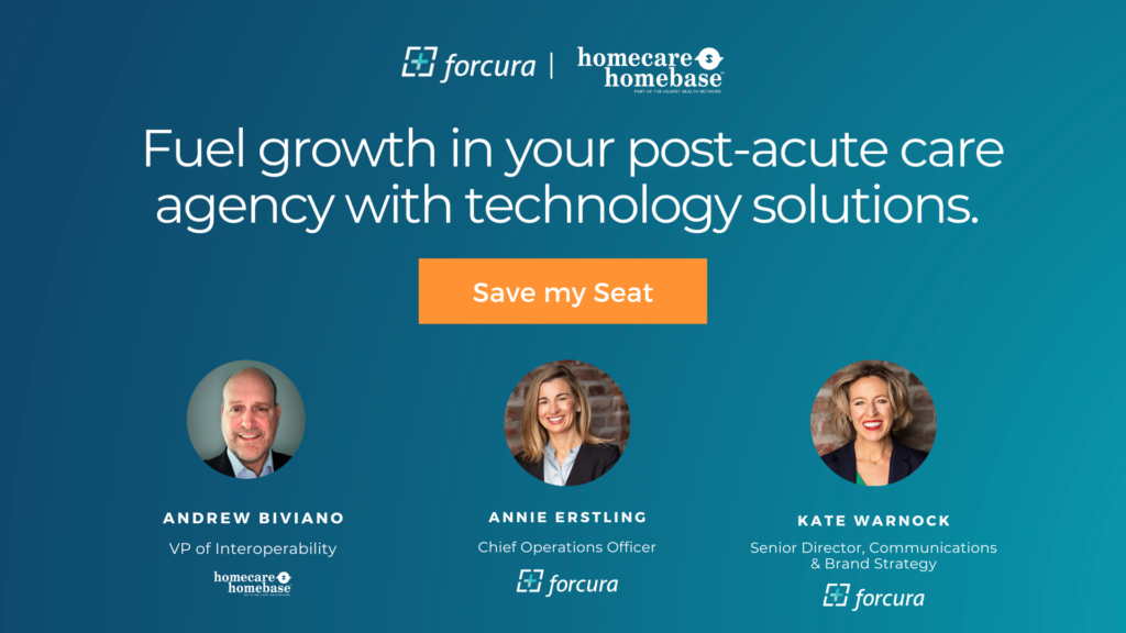 Fuel growth in your post-acute care agency with technology solutions. Save my Seat.