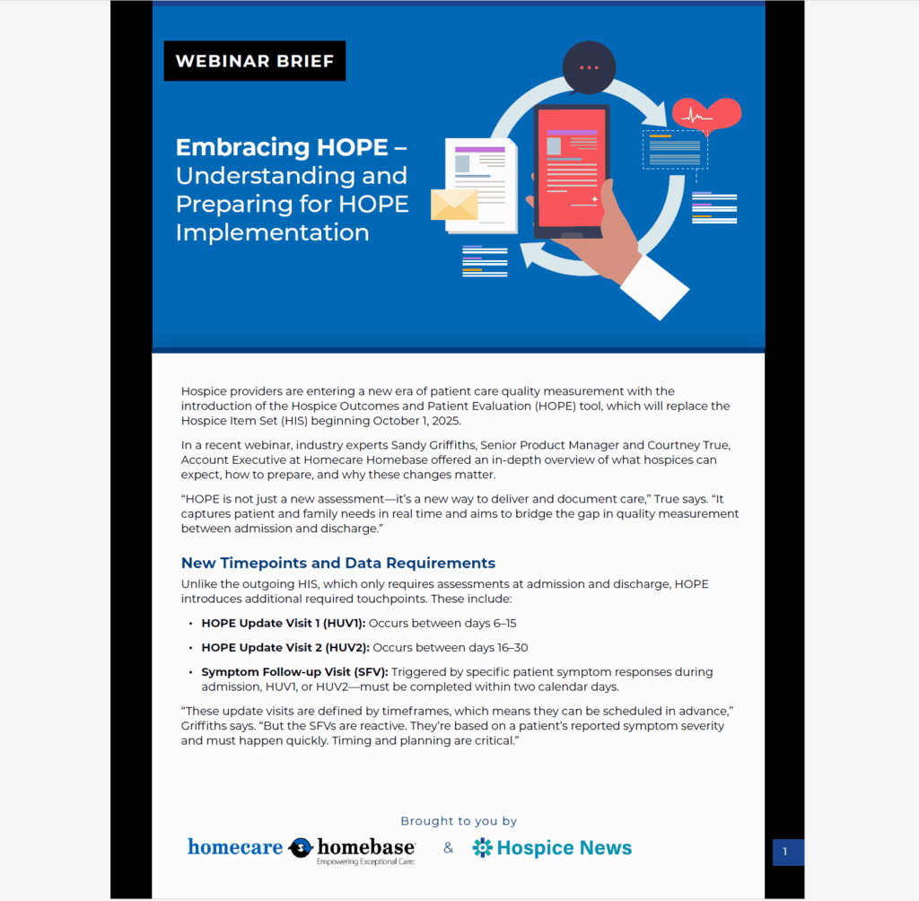 Embracing HOPE – Understanding and Preparing for HOPE Implementation