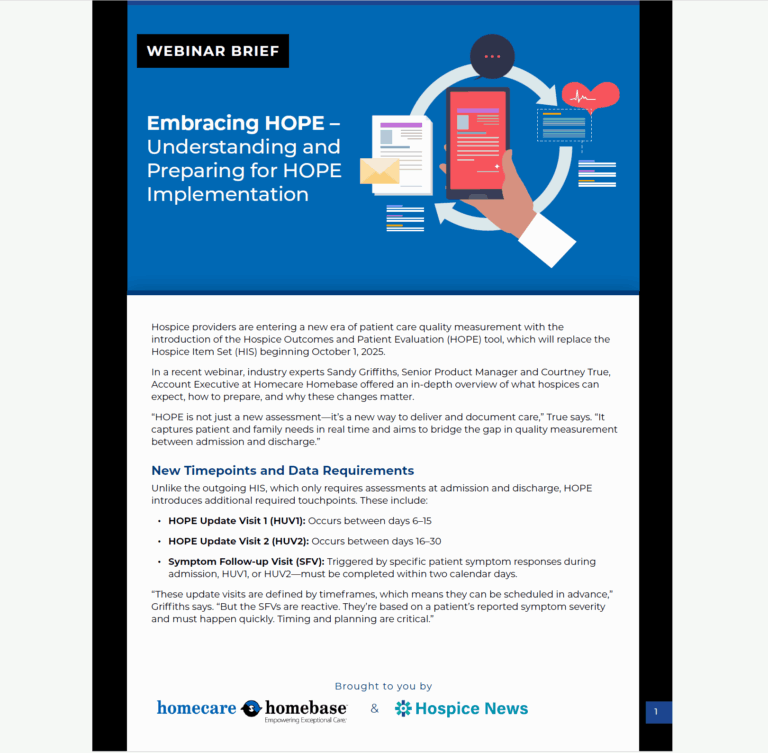 Embracing HOPE – Understanding and Preparing for HOPE Implementation