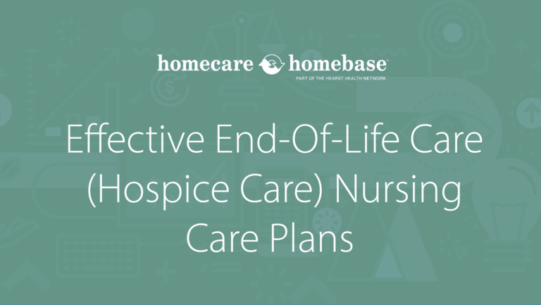 Effective End-Of-Life Care (Hospice Care) Nursing Care Plans
