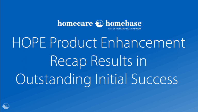 HOPE Product Enhancement Recap Results in Outstanding Initial Success
