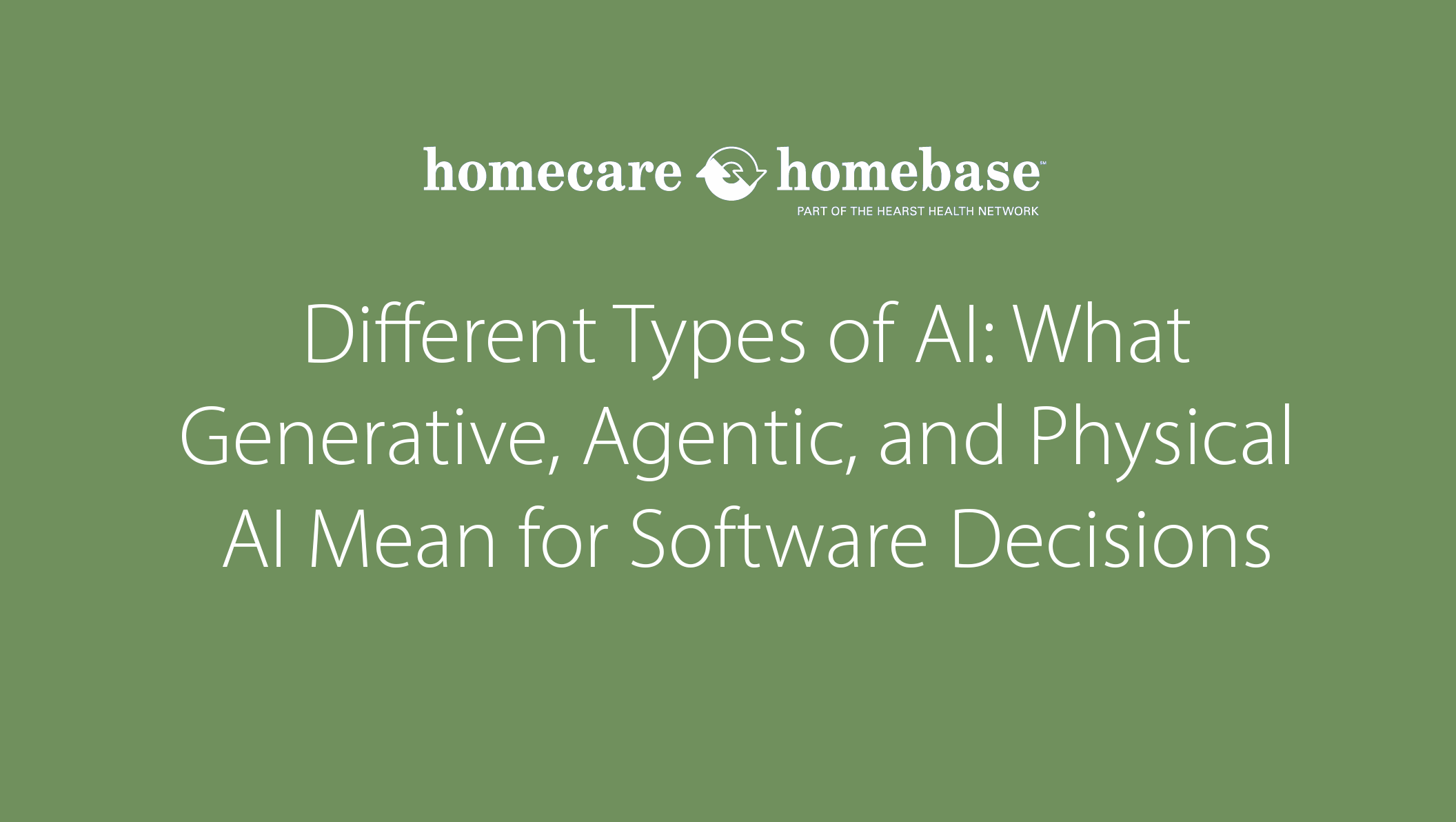 Different Types of AI: What Generative, Agentic, and Physical AI Mean for Software Decisions