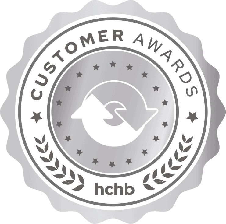 Homecare Homebase awards badge recognizing excellence in home healthcare.