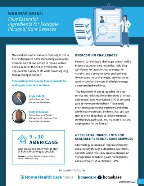Scalable Personal Care Service Solutions.