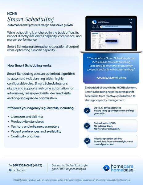 Efficient Web Scheduling for Homecare Agencies.