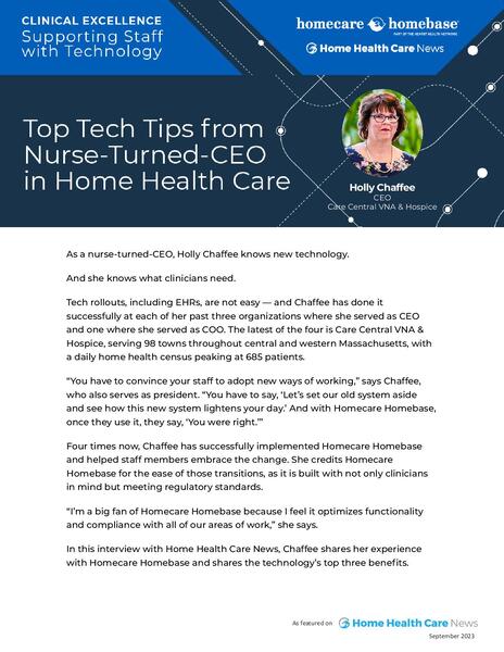 Supporting Home Health with Advanced Technology.