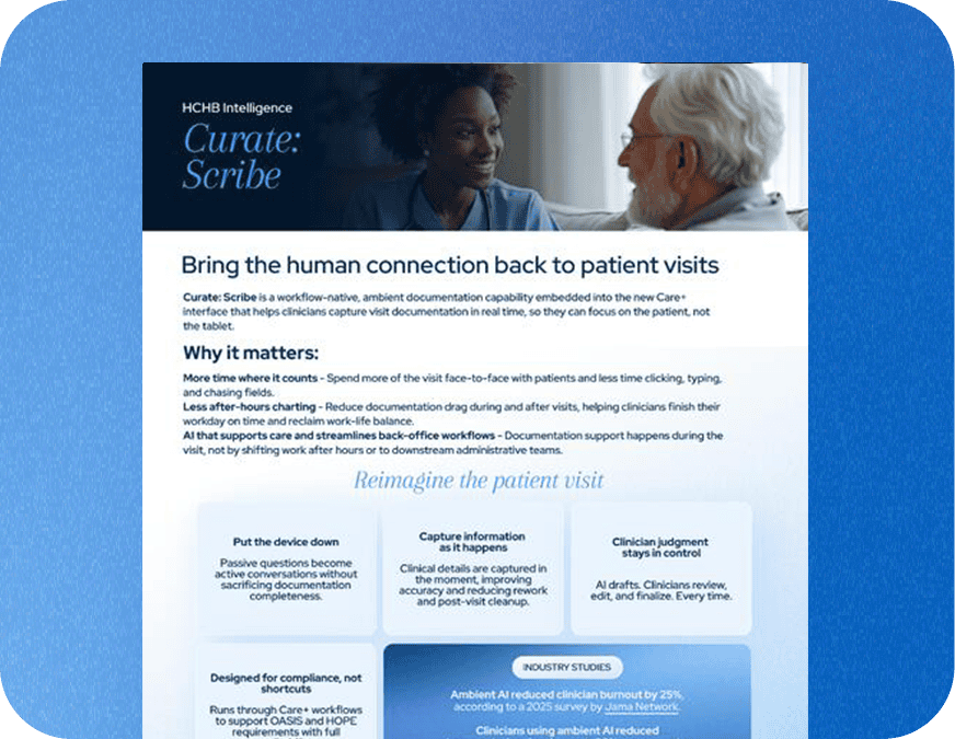 HCHB platform extensions improve homecare workflows and patient visits. Enhance documentation, sched.