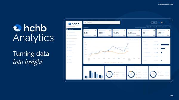 Homecare Homebase analytics dashboard showing data insights and charts.