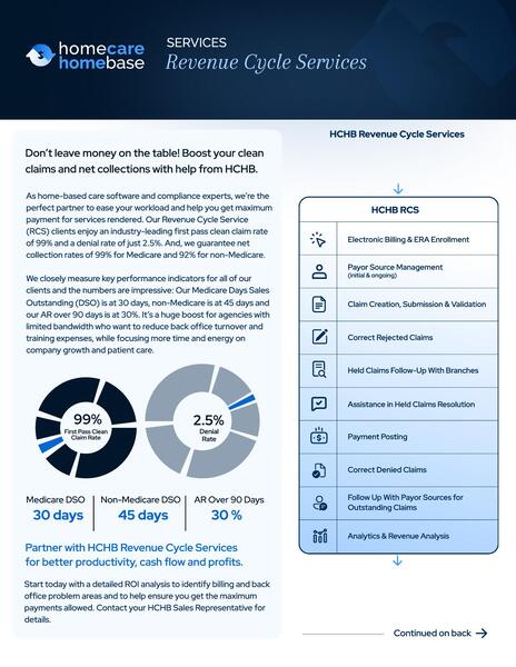 Homecare Revenue Cycle Management and Billing Solutions.